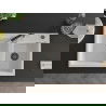 Mexen Tomas 2-compartment granite sink with a kitchen mixer tap Flora, White - 6516-20-670401-07-B