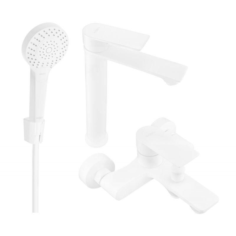 Mexen Royo R05 bathtub set, White - 72213R05-20
