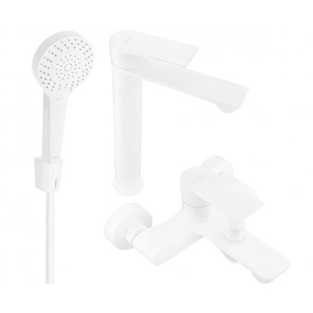 Mexen Royo R40 bathtub set, White - 72213R40-20