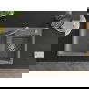 Mexen Tomas 2-compartment granite sink with a kitchen mixer tap Flora, Grey - 6516-71-670401-06