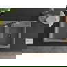 Mexen Tomas 2-compartment granite sink with a kitchen mixer tap Flora, Grey - 6516-71-670401-07-B