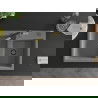 Mexen Tomas granite kitchen sink 2-bowl with Flora kitchen tap, grey - 6516-71-670401-57-B