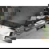 Mexen Vega 180 x 80 cm rectangular bathtub with panels and a 1-wing screen 80 cm, black pattern - 550118080X9508007077