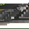 Mexen Tomas 2-compartment granite sink with a kitchen mixer tap Flora, Grey - 6516-71-670401-70-B