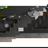 Mexen Tomas 2-compartment granite sink with a kitchen mixer tap Flora, Black/Gold metallic - 6516-75-670401-07