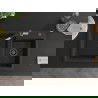 Mexen Tomas 2-compartment granite sink with a kitchen mixer tap Flora, Black/Gold metallic - 6516-75-670401-07-B