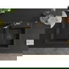 Mexen Tomas 2-compartment granite sink with a kitchen mixer tap Flora, Black/Gold metallic - 6516-75-670401-57-B