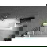 Mexen Vega 150 x 70 cm rectangular bathtub with panels and a 2-wing screen 100 cm, transparent, chrome - 550115070X9210020100