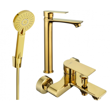 Mexen Royo R40 bath set, gold - 72213R40-50