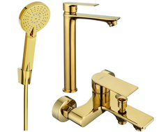 Mexen Royo R40 bathtub set, Gold - 72213R40-50