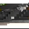 Mexen Tomas 2-compartment granite sink with a kitchen mixer tap Flora, spotted black - 6516-76-670401-08-B