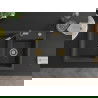Mexen Tomas 2-compartment granite sink with a kitchen mixer tap Flora, spotted black - 6516-76-670401-57-G
