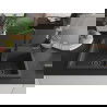 Mexen Tomas 2-compartment granite sink with a kitchen mixer tap Flora, spotted black - 6516-76-670401-70-B