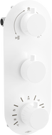 Mexen Kai 3-outlet thermostatic bathtub and shower mixer tap, White - 77603-20