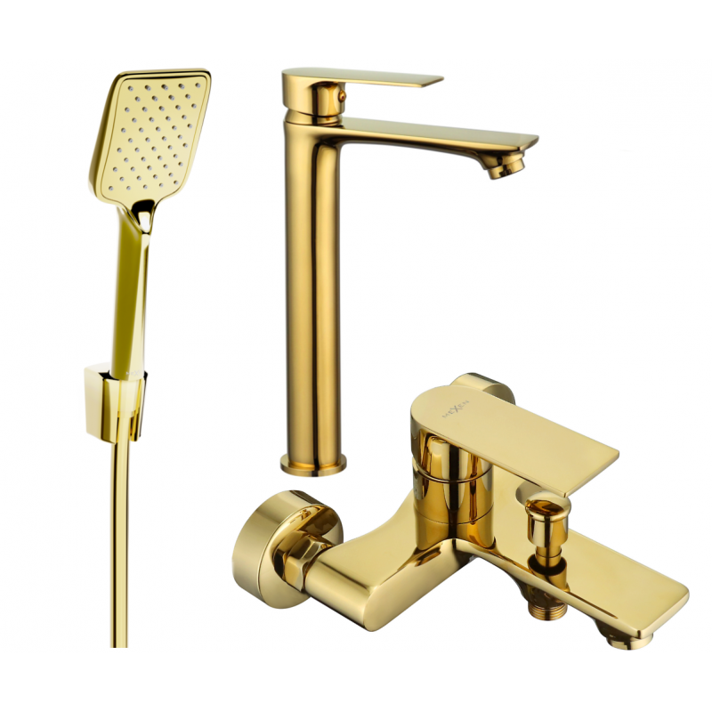 Mexen Royo R62 bath set, gold - 72213R62-50