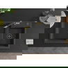 Mexen Tomas 2-compartment granite sink with a kitchen mixer tap Flora, spotted black - 6516-76-670401-75-B