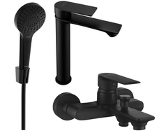 Mexen Royo R05 bathtub set, Black - 72213R05-70
