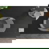 Mexen Kevin 1-compartment granite sink with a drip tray and kitchen mixer tap Flora, Grey - 6517-71-670401-07-B