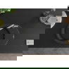 Mexen Kevin 1-compartment granite sink with a drip tray and kitchen mixer tap Flora, Black/Silver metallic - 6517-73-670401-00