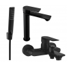 Mexen Royo R72 bath set, black - 72213R72-70