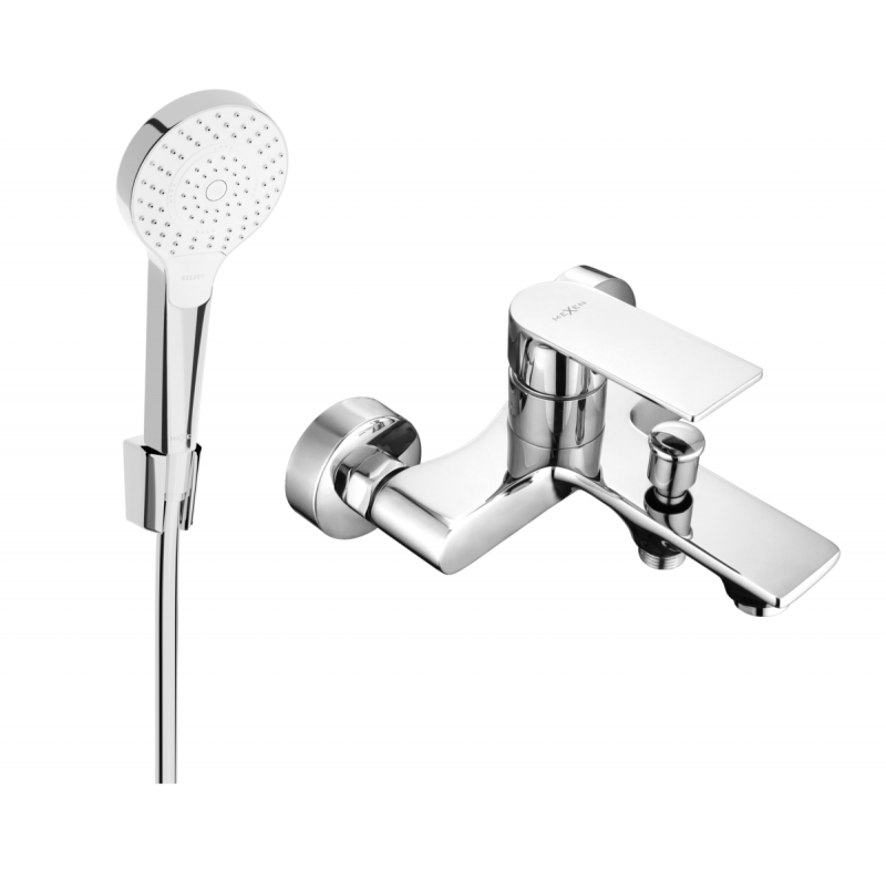 Mexen Royo R05 bathtub mixer tap with shower head, Chrome - 7223R05-00