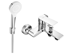 Mexen Royo R05 bathtub faucet with shower set, chrome - 7223R05-00