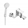Mexen Royo R40 bathtub mixer tap with shower head, Chrome - 7223R40-00