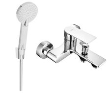Mexen Royo R40 bathtub mixer tap with shower head, Chrome - 7223R40-00