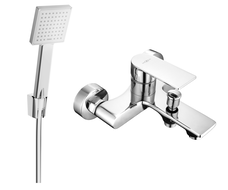 Mexen Royo R45 bathtub mixer tap with shower head, Chrome - 7223R45-00