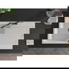 Mexen Leo 1-compartment granite sink with a drip tray and kitchen mixer tap Carla, White - 6501-20-670700-70