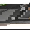 Mexen Leo 1-compartment granite sink with a drip tray and kitchen mixer tap Carla, Grey - 6501-71-670700-70