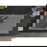 Mexen Leo 1-compartment granite sink with a drip tray and kitchen mixer tap Carla, Grey - 6501-71-670700-71