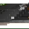 Mexen Leo 1-compartment granite sink with a drip tray and kitchen mixer tap Carla, Black/Silver metallic - 6501-73-670700-70