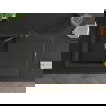 Mexen Leo 1-compartment granite sink with a drip tray and kitchen mixer tap Carla, Black/Gold metallic - 6501-75-670700-70