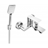 Mexen Royo R62 bath mixer with shower set, chrome - 7223R62-00