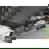 Mexen Vega 160 x 70 cm rectangular bathtub with panels and a 2-wing screen 80 cm, black pattern - 550116070X9208027077