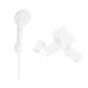 Mexen Royo R05 bath tap with shower set, white - 7223R05-20