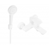 Mexen Royo R05 bathtub faucet with shower set, white - 7223R05-20