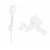 Mexen Royo R62 bathtub faucet with shower set, white - 7223R62-20