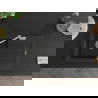 Mexen Pablo granite sink 1-bowl with drainer and Carla kitchen tap, black - 6510-77-670700-00
