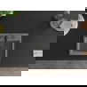 Mexen Milo 1-compartment granite sink with a kitchen mixer tap Aster, Grey - 6505-71-73450-70-B