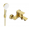 Mexen Royo R05 bath faucet with shower set, gold - 7223R05-50