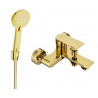 Mexen Royo R40 bathtub mixer tap with shower head, Gold - 7223R40-50