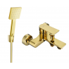 Mexen Royo R45 bathtub mixer tap with shower head, Gold - 7223R45-50