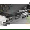 Mexen Vega 170 x 70 cm rectangular bathtub with panels and a 2-wing screen 120 cm, black pattern - 550117077X9212027077