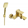 Mexen Royo R62 bath tap with shower set, gold 7223R62-50