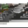 Mexen Carlos 1,5-compartment granite sink with a kitchen mixer tap Flora, Grey - 6518-71-670401-00