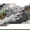 Mexen Carlos 1,5-compartment granite sink with a kitchen mixer tap Flora, Grey - 6518-71-670401-07-B