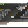Mexen Carlos 1,5-compartment granite sink with a kitchen mixer tap Flora, Grey - 6518-71-670401-57-G