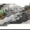 Mexen Carlos 1,5-compartment granite sink with a kitchen mixer tap Flora, Grey - 6518-71-670401-57-B